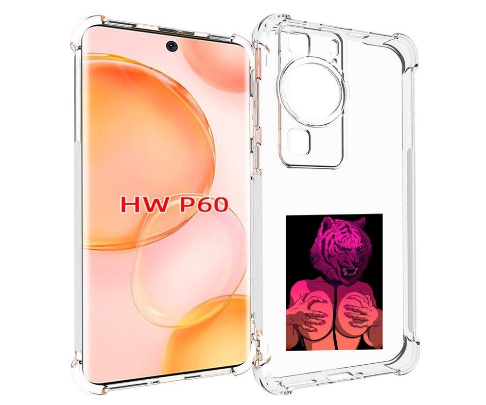 

Чехол MyPads тигр с секретом женский для Huawei P60, Tocco