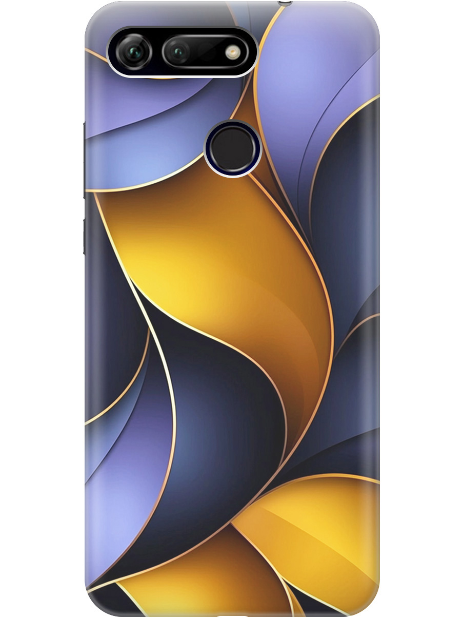 

Силиконовый чехол на Honor View 20 (V20) с принтом "Желто-сиреневые изгибы", Прозрачный;желтый;фиолетовый, 720257731
