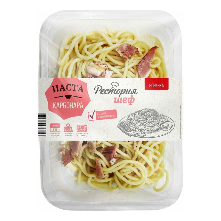 

Паста Рестория Шеф карбонара 250 г