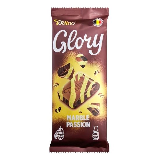

Кондитерская плитка ЧТМ fantasy brands Glory темно-белая с шоколадной начинкой 75 г