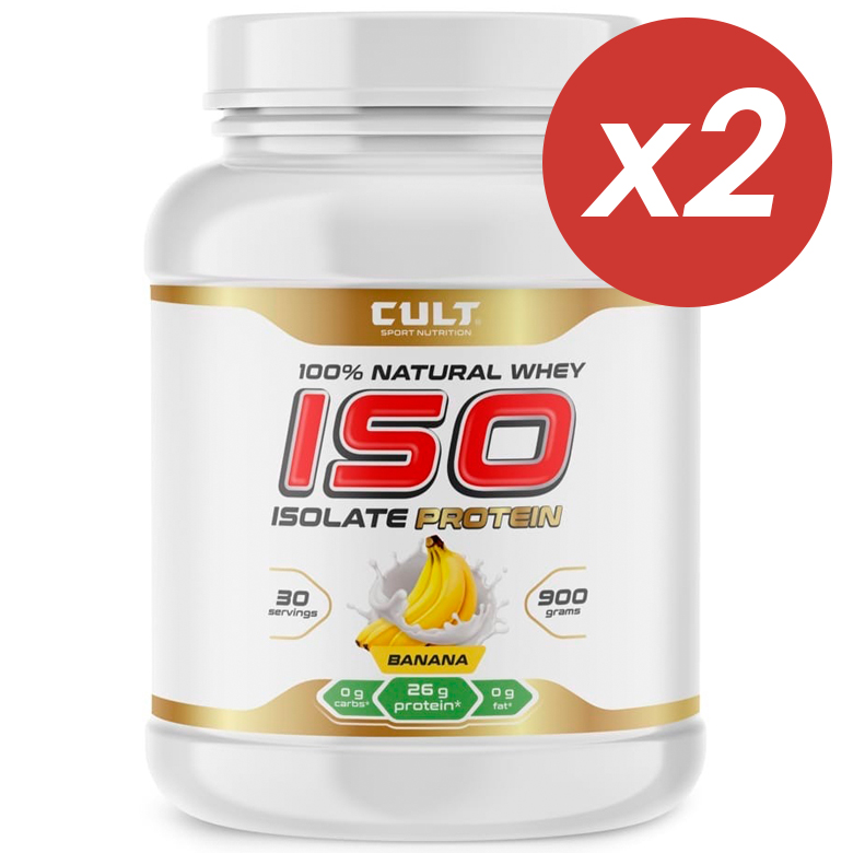 

Cult ISOlate Protein (банан) - 1800 грамм (2 шт по 900 г)