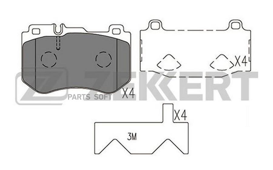 

Тормозные колодки ZEKKERT BS1412