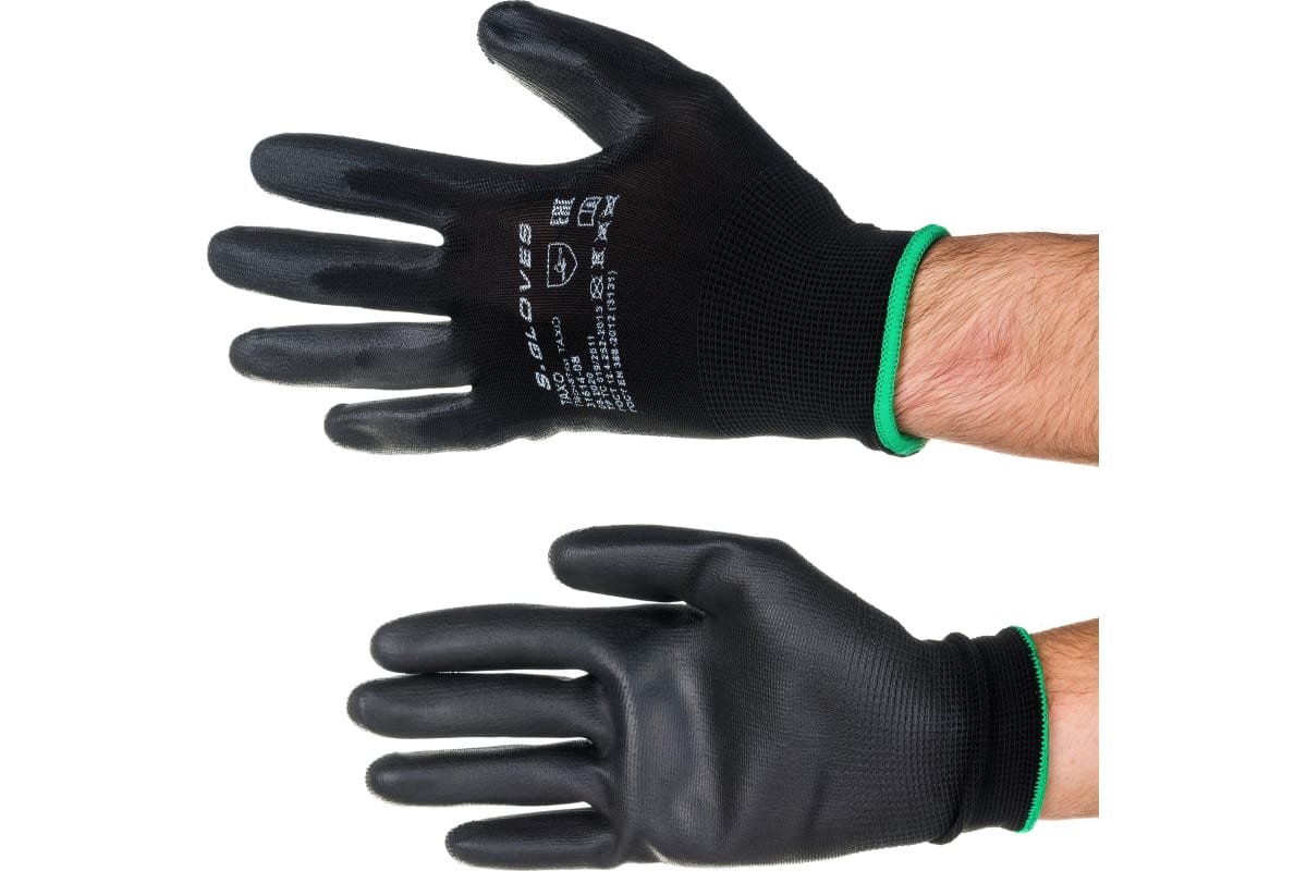 S GLOVES Перчатки нейлоновые с полиурпокрTAXO черные 08 рамер 31614-08 445₽