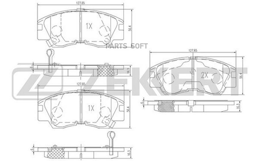 

Тормозные колодки ZEKKERT BS1858