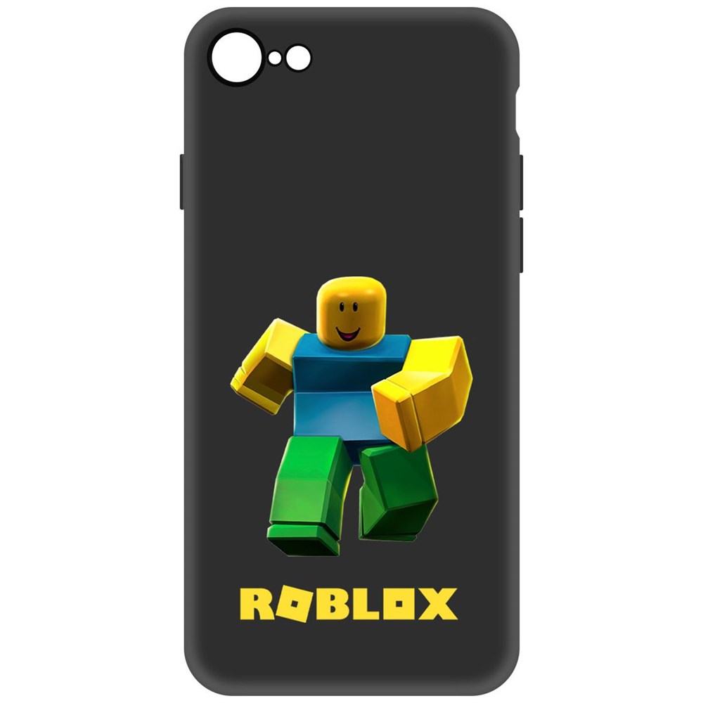 

Чехол-накладка Софт Roblox-Классический Нуб для iPhone SE 2020, Черный