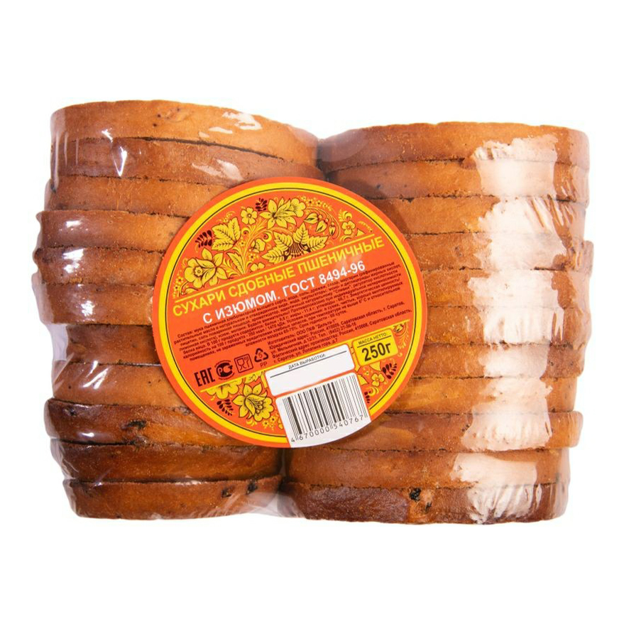 

Сухари Дельта с изюмом 250 г