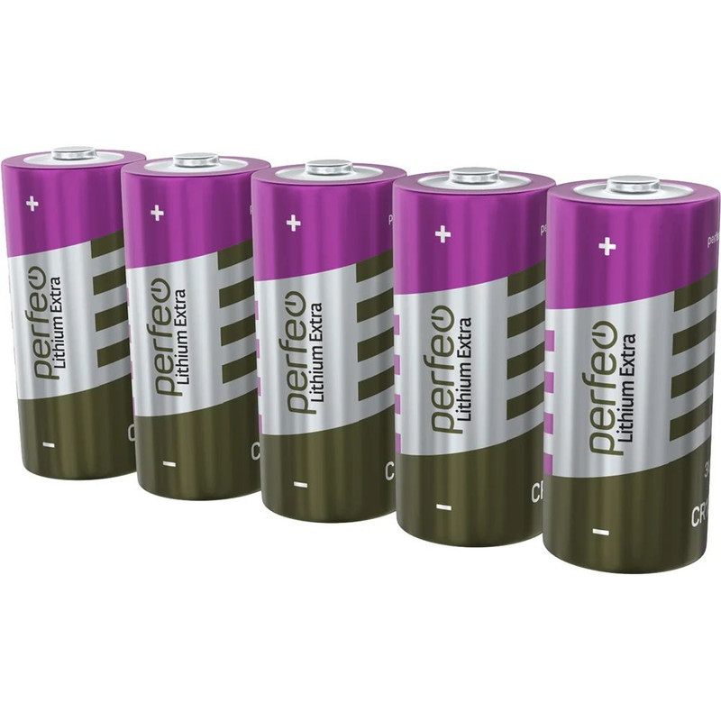 Батарейка Perfeo CR123/5SH Lithium Extra батарейки perfeo cr2450 5шт lithium cell