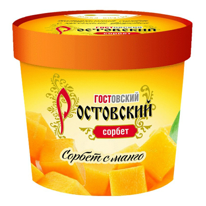 

Сорбет Ростовский ГОСТовский Манго с кусочками персика 70 г