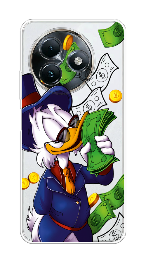 

Чехол на Itel S24 "Scrooge McDuck with Money", Синий;зеленый;белый, 3202050-1