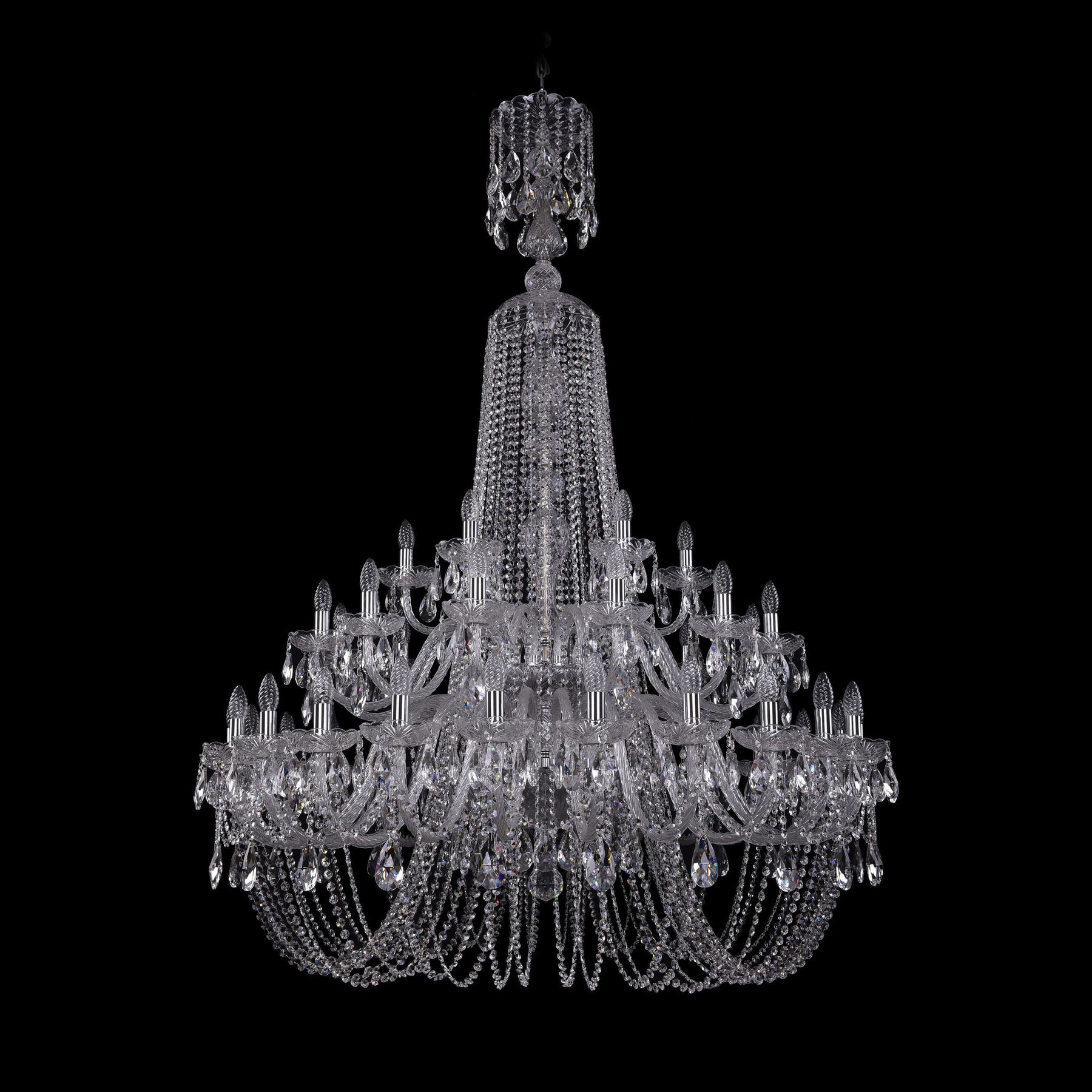 фото Хрустальная люстра 460/xl-177/2d ni bohemia ivele crystal