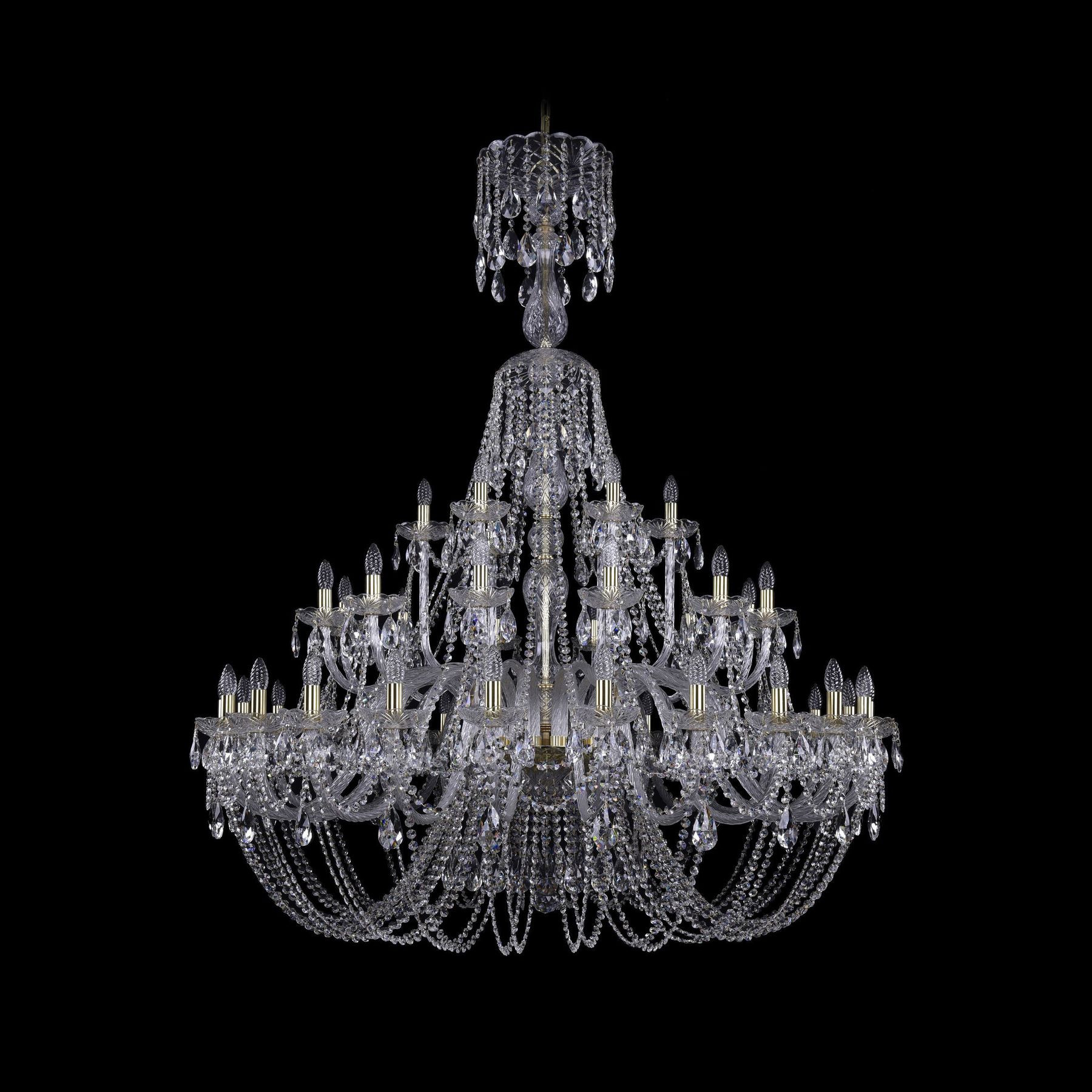 

Хрустальная люстра 1406/24+12+6/530/XL-160 G Bohemia Ivele Crystal, 1406/24+12+6/530/XL-160 G