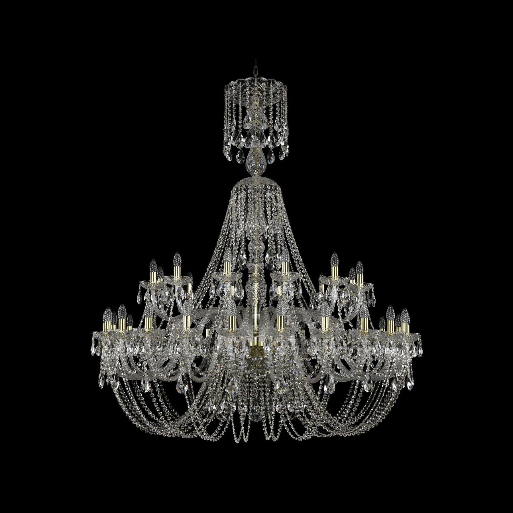 фото Хрустальная люстра 1406/24+12/530/xl-160 g bohemia ivele crystal