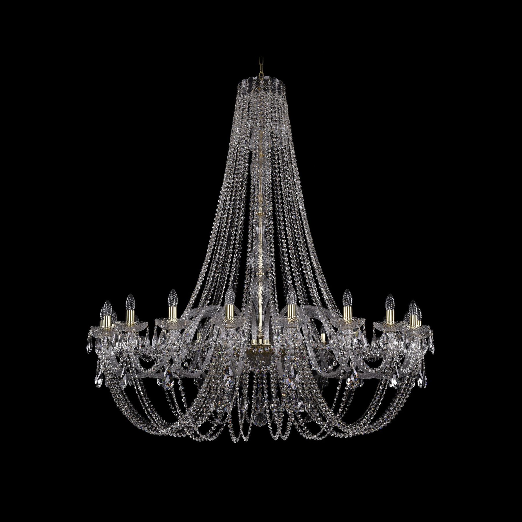 фото Хрустальная люстра 1406/24/530/h-160 g bohemia ivele crystal