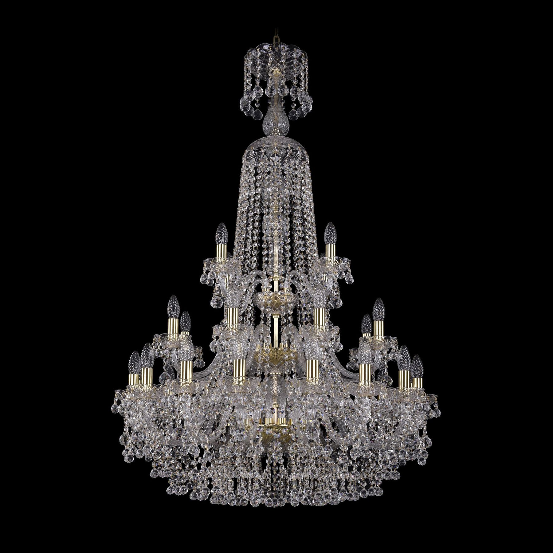 фото Хрустальная люстра 1409/16+8+4/300/xl-130/3d g bohemia ivele crystal