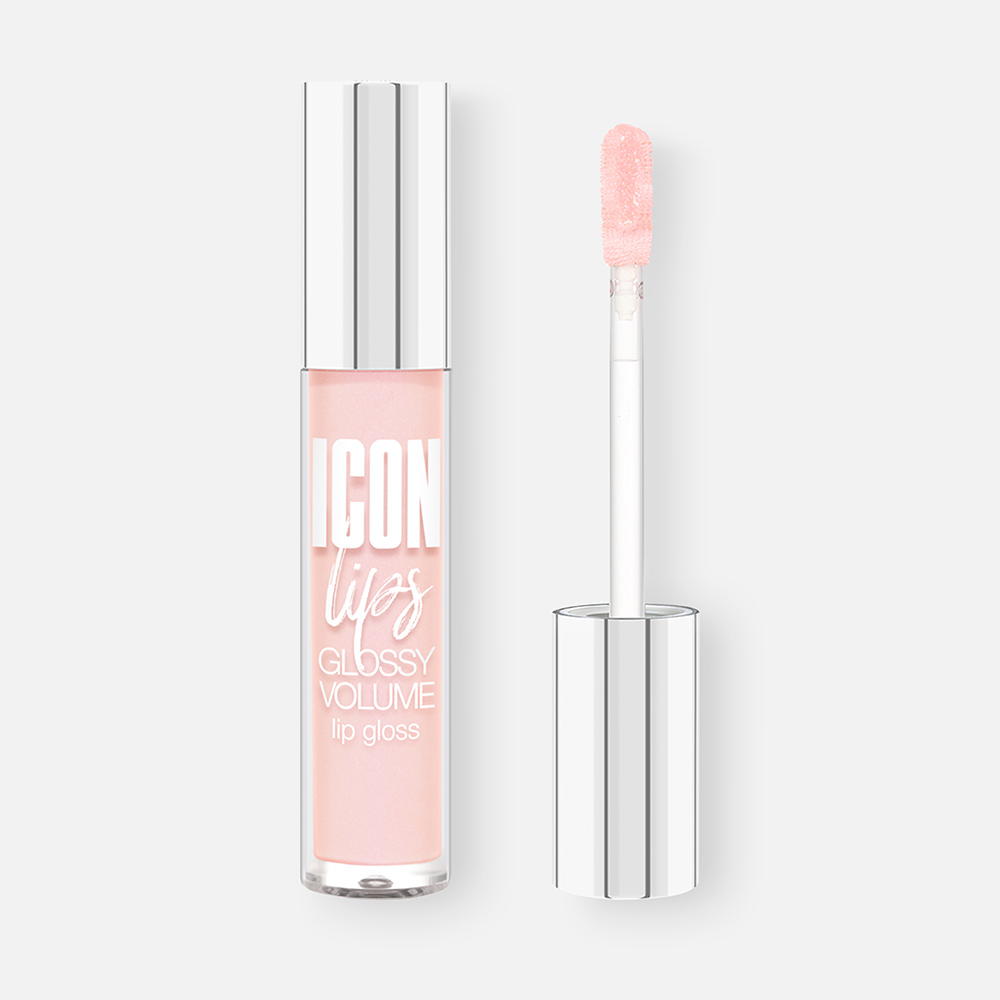 Блеск для губ Luxvisage Icon Lips Glossy Volume с эффектом объема, №501 Baby Pink, 3,4 г