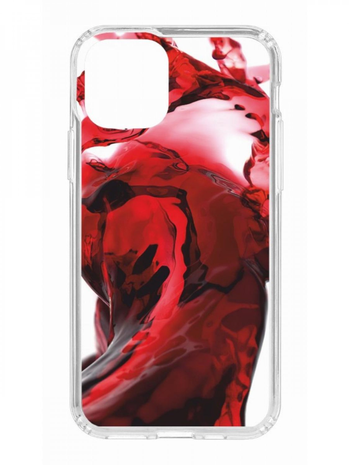 фото Противоударный чехол для apple iphone 11 pro кruче print вино прозрачный с рисунком