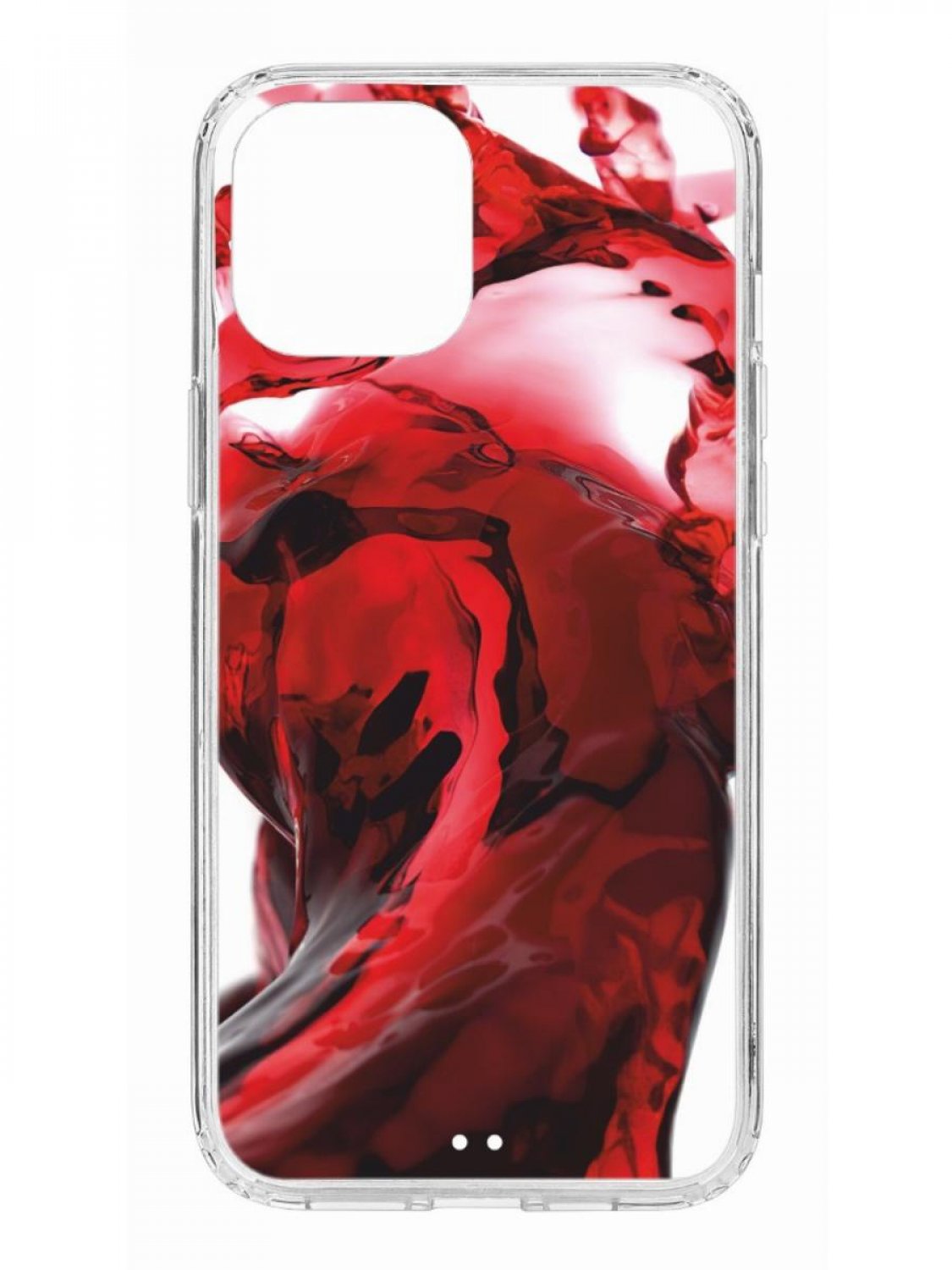 фото Противоударный чехол для apple iphone 12 pro max кruче print вино прозрачный с рисунком