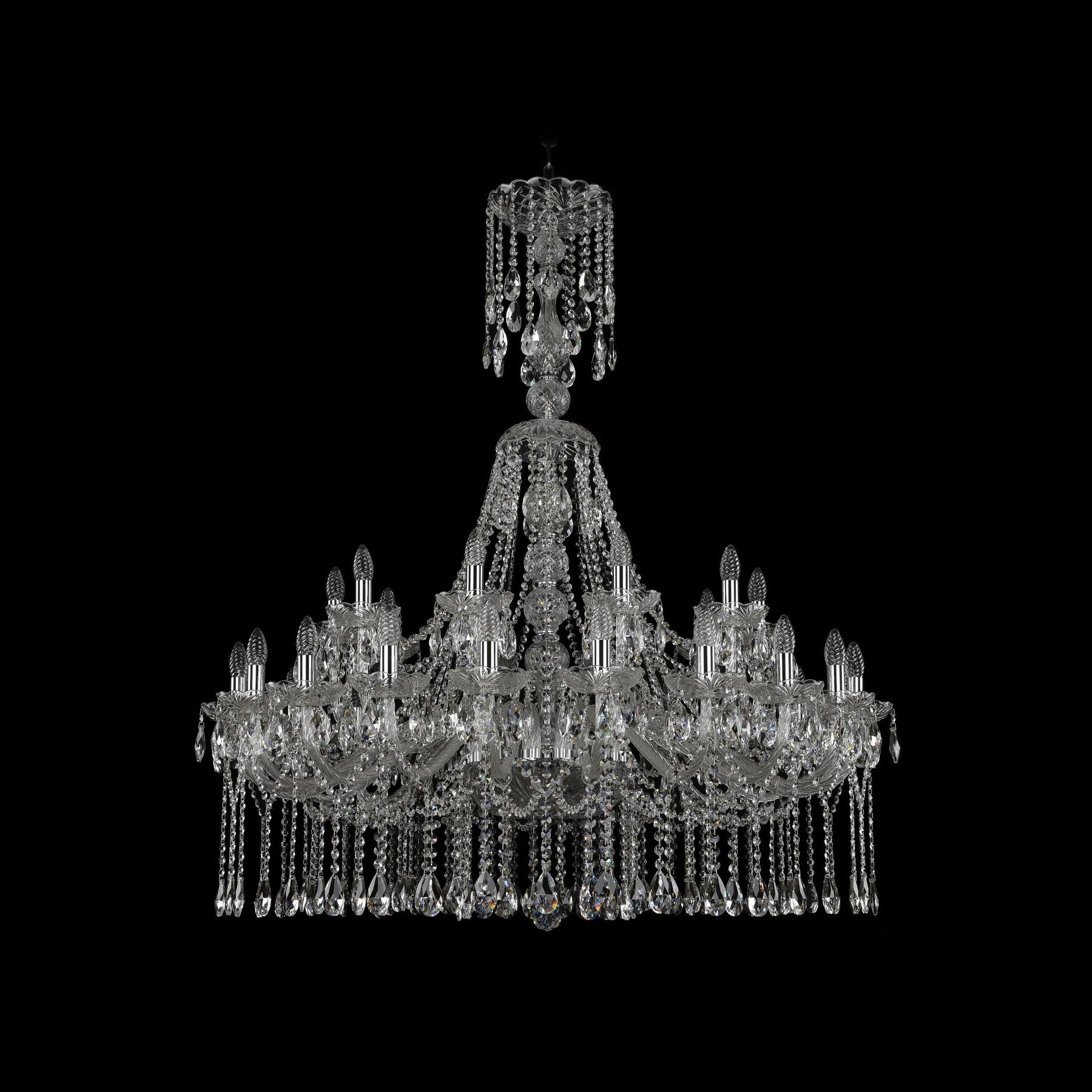 фото Хрустальная люстра 1413/20+10/400/xl-130 ni bohemia ivele crystal