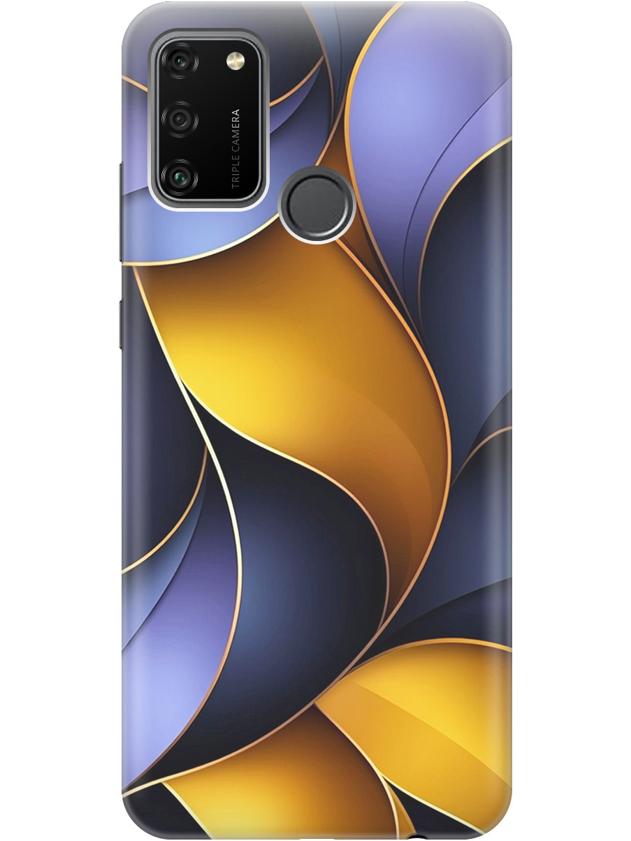 

Силиконовый чехол на Honor 9A с принтом "Желто-сиреневые изгибы", Прозрачный;желтый;фиолетовый, 722942031