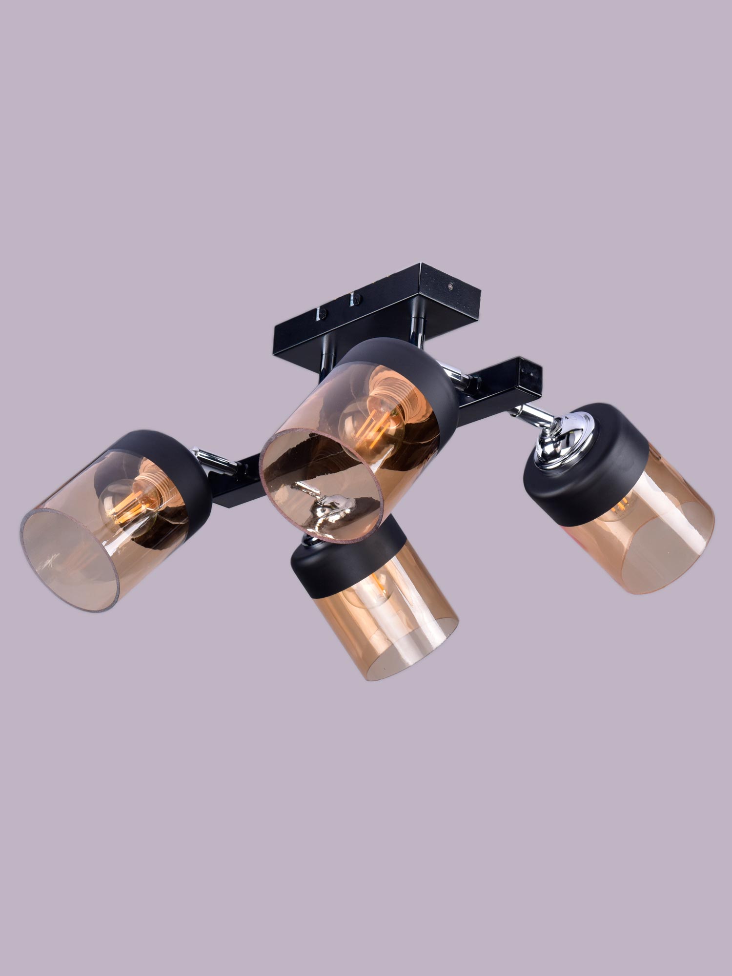 

Светильник РОССВЕТ РС21491 BK+CR/4C