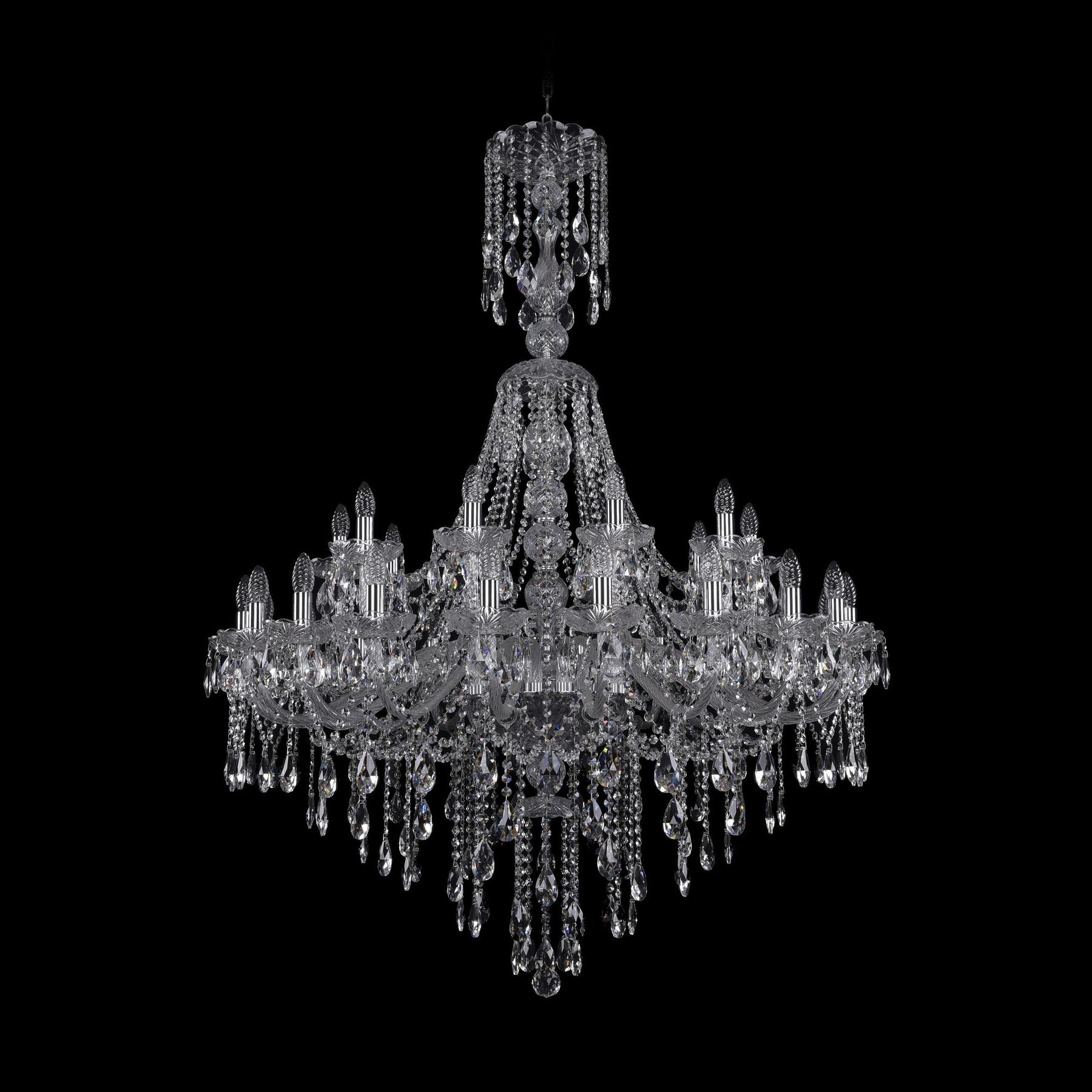 фото Хрустальная люстра 1415/20+10/400/xl-154 ni bohemia ivele crystal