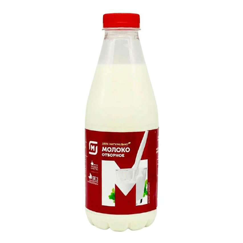 Молоко 4% пастеризованное 900 мл Магнит Отборное