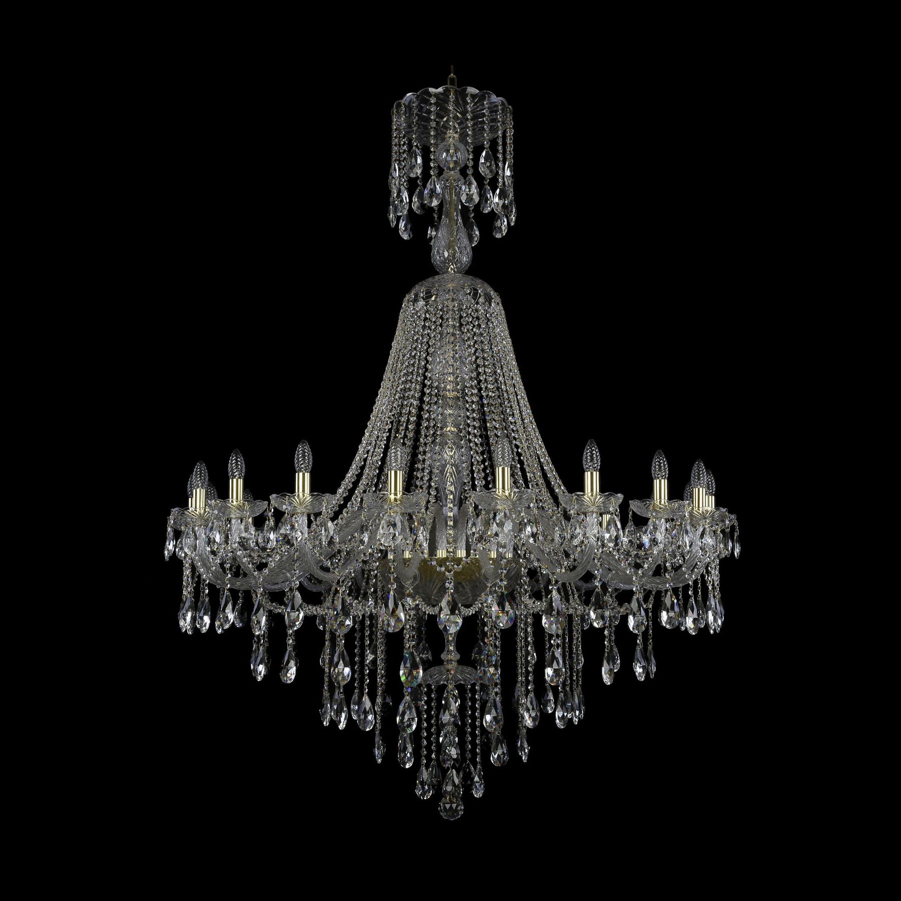 фото Хрустальная люстра 1415/20/460/xl-173 g bohemia ivele crystal