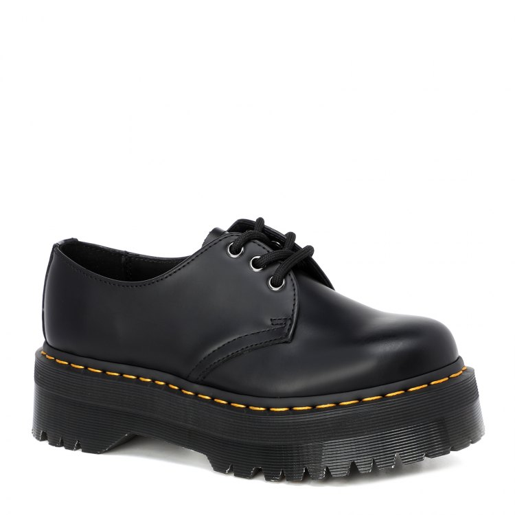 фото Женские полуботинки дерби dr. martens 1461 quad polished smooth 25567001 цв. черный 38 eu