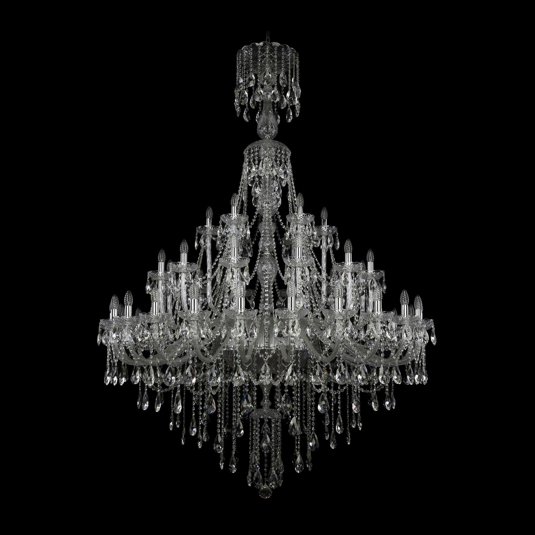 фото Хрустальная люстра 1415/24+12+6/530/xl-210 ni bohemia ivele crystal