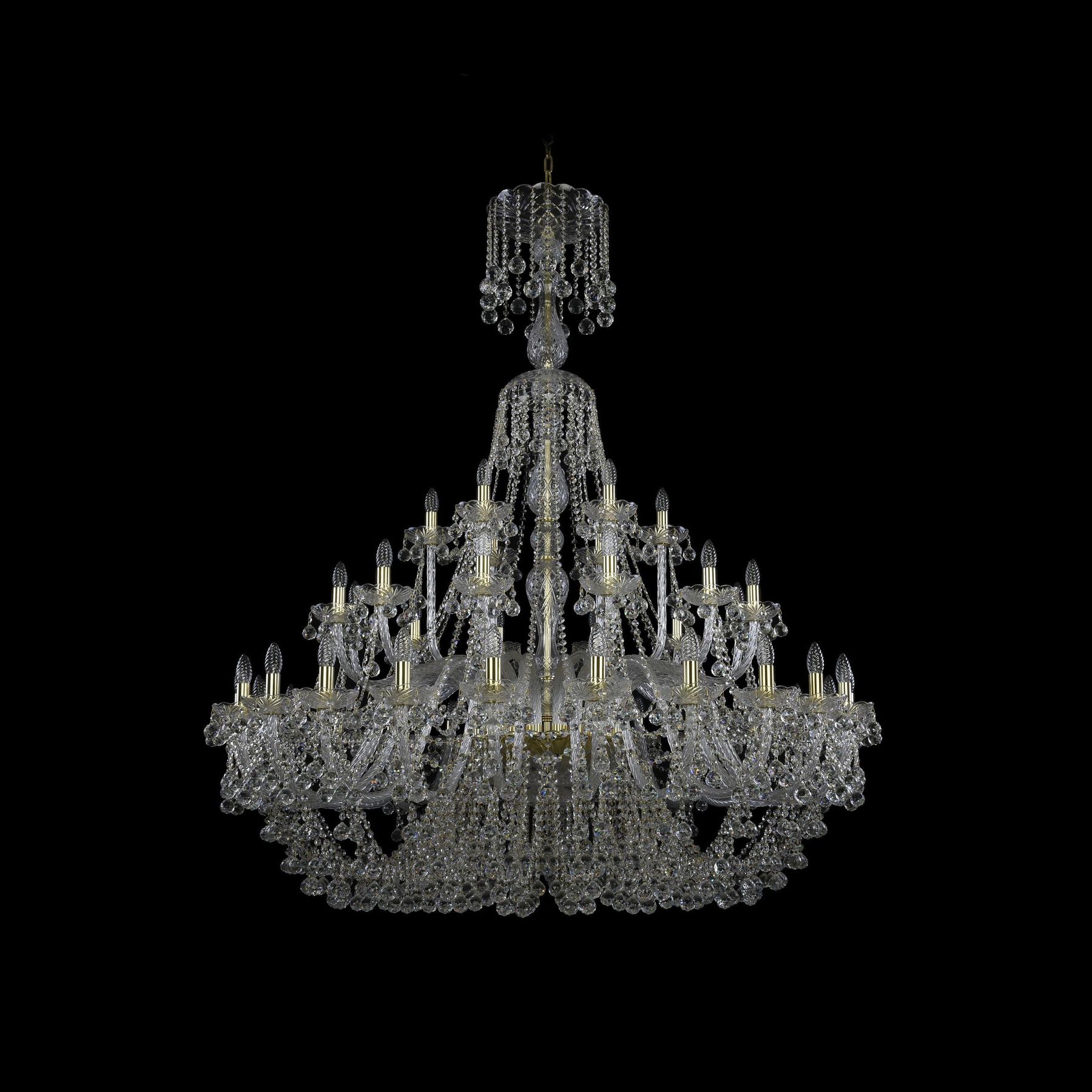 фото Хрустальная люстра 1409/24+12+6/530/xl-169 g bohemia ivele crystal