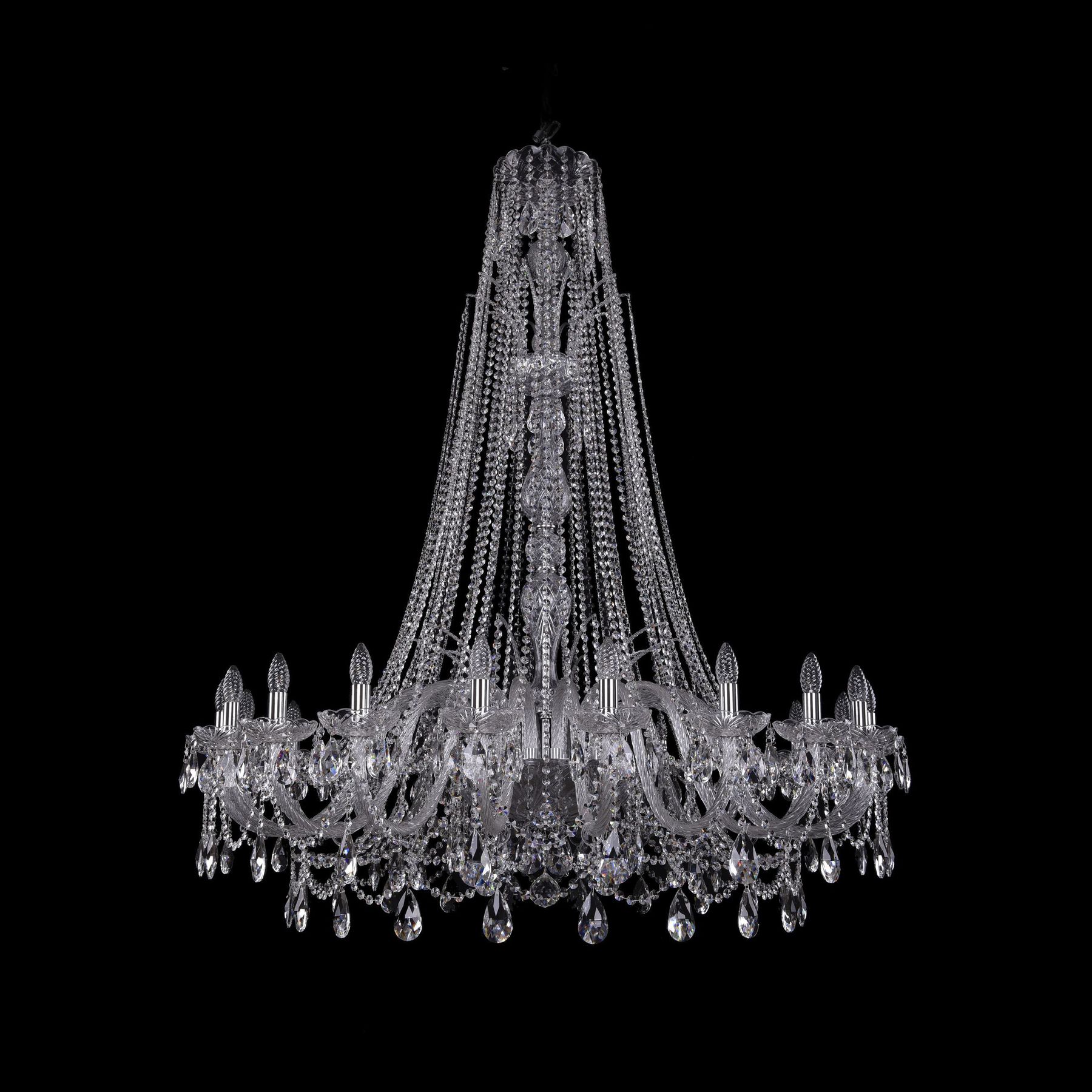 

Хрустальная люстра 1411/20/460/XL-154 Ni Bohemia Ivele Crystal, 1411/20/460/XL-154 Ni