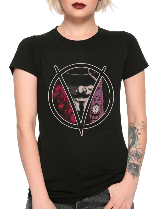 

Футболка женская Dream Shirts V Значит Вендетта черная M, V Значит Вендетта