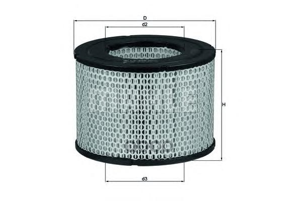 

Фильтр воздушный KNECHT LX606, LX606