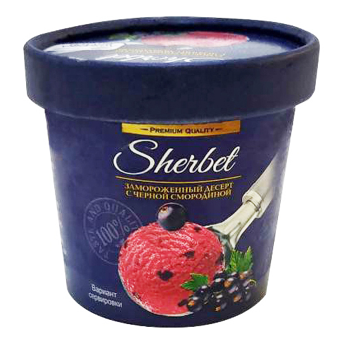 

Мороженое джелато Gelato Sherbet черная смородина 80 г