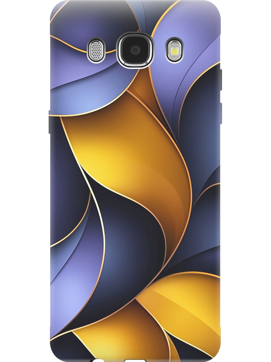 

Силиконовый чехол на Samsung Galaxy J5 (2016) с принтом "Желто-сиреневые изгибы", Прозрачный;желтый;фиолетовый, 76870931
