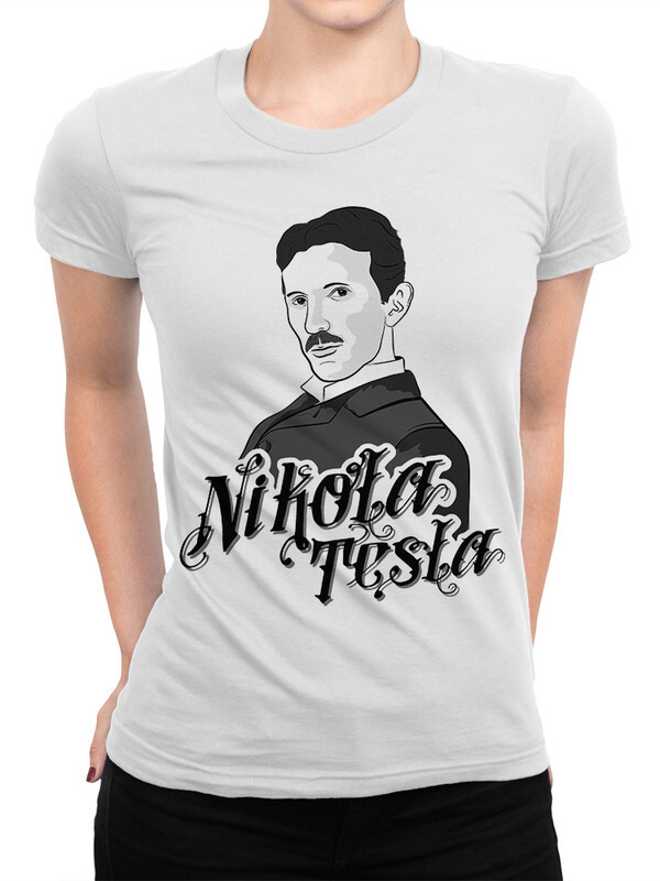 

Футболка женская Dream Shirts Никола Тесла белая S, Никола Тесла