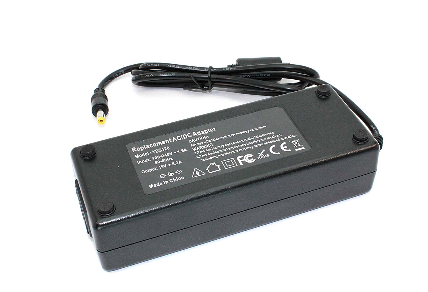 

Блок питания для ноутбуков Toshiba 19V 6.3A 5.5x2.1mm OEM