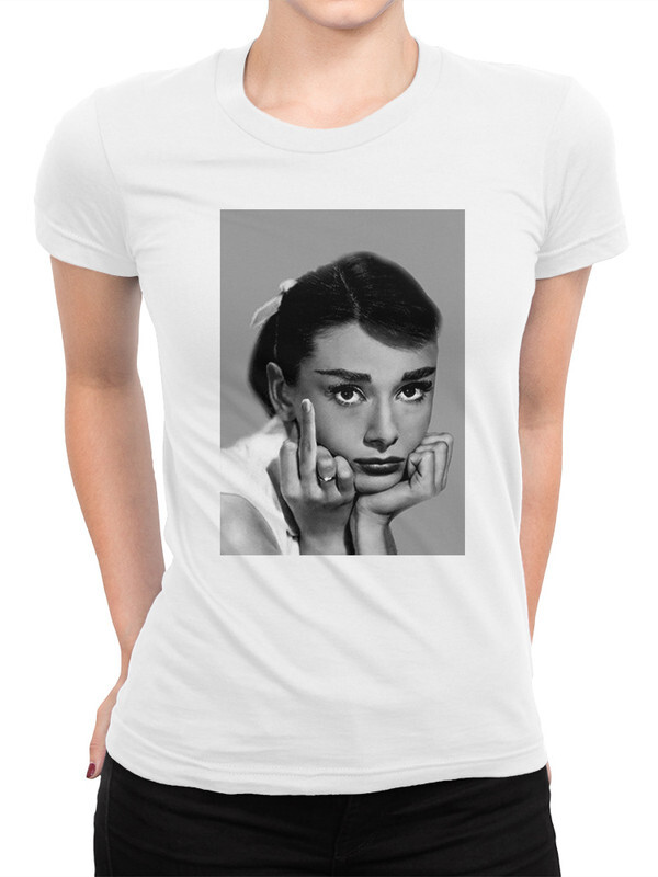 

Футболка женская Dream Shirts Одри Хепберн белая XL, "Одри Хепберн"