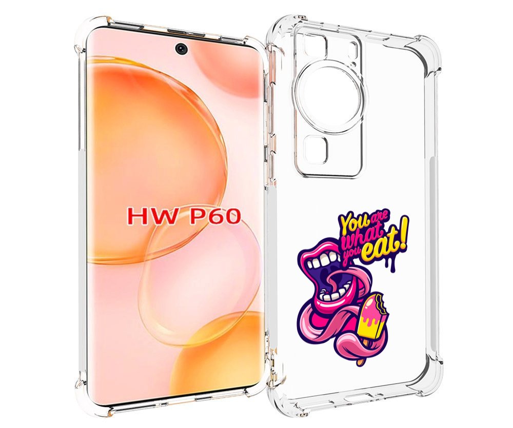 

Чехол MyPads ты-то-что-ты-ешь для Huawei P60, Tocco