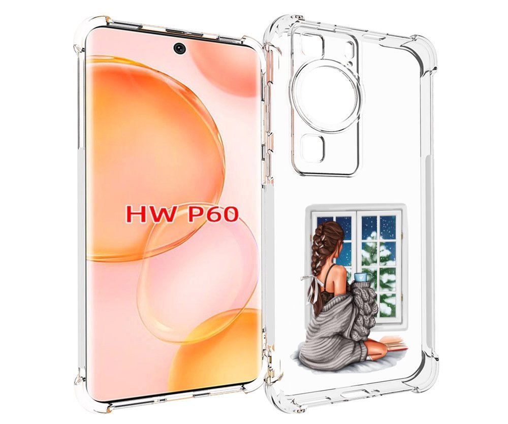 

Чехол MyPads уютное-зимнее-окно женский для Huawei P60, Tocco