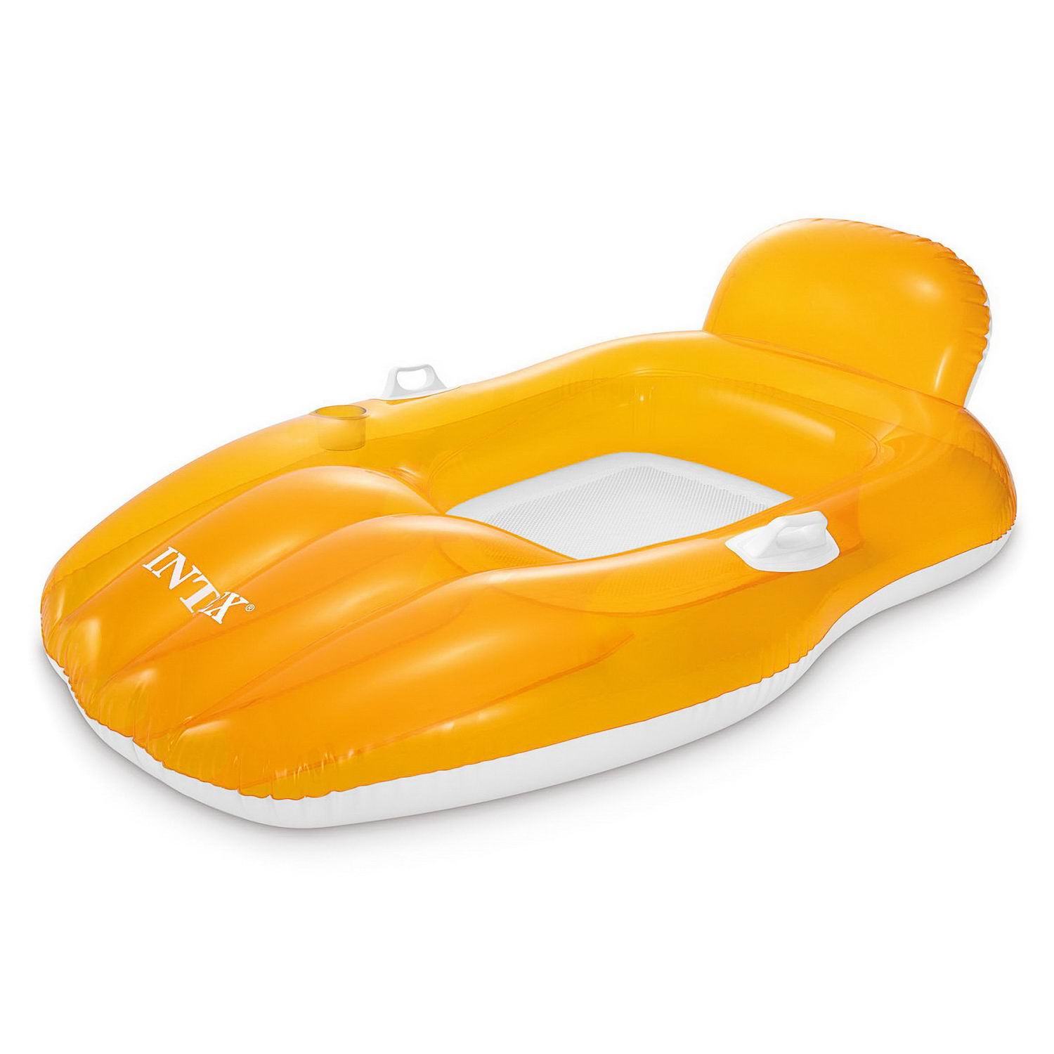 Матрас-лодка надувной INTEX CHILL &aposN FLOAT LOUNGES желтый,163*104 см int56805EU/жёлтый направляющее кольцо wss для поршня демпфера для fox float x2 птфе полиамид желтый rssp1111