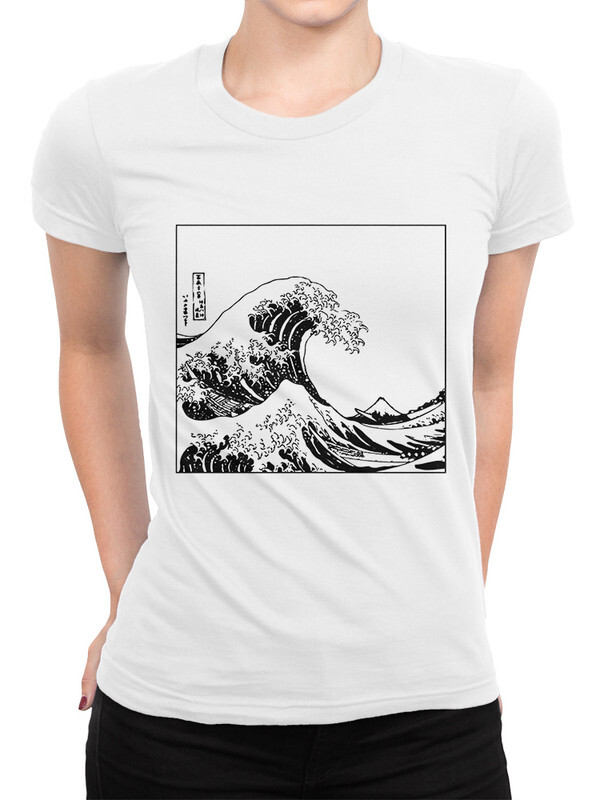 

Футболка женская Dream Shirts Большая Волна в Канагаве белая XS, Белый, "Большая Волна в Канагаве"