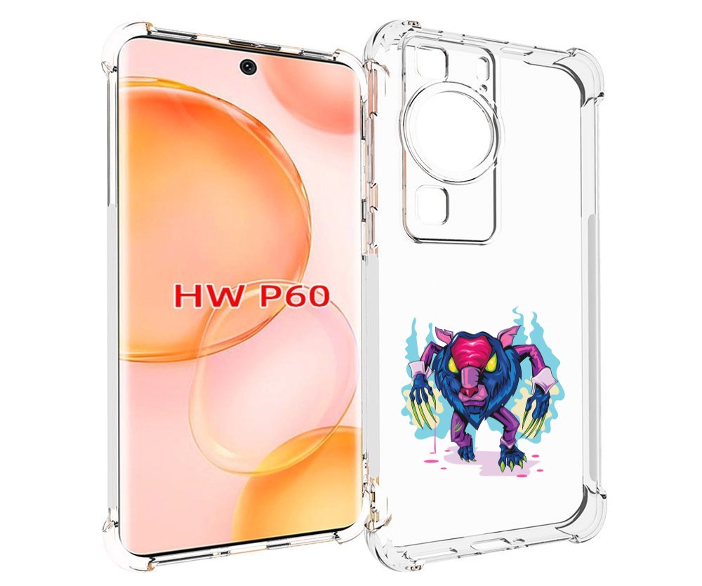 

Чехол MyPads фиолетовая-россомаха для Huawei P60, Tocco