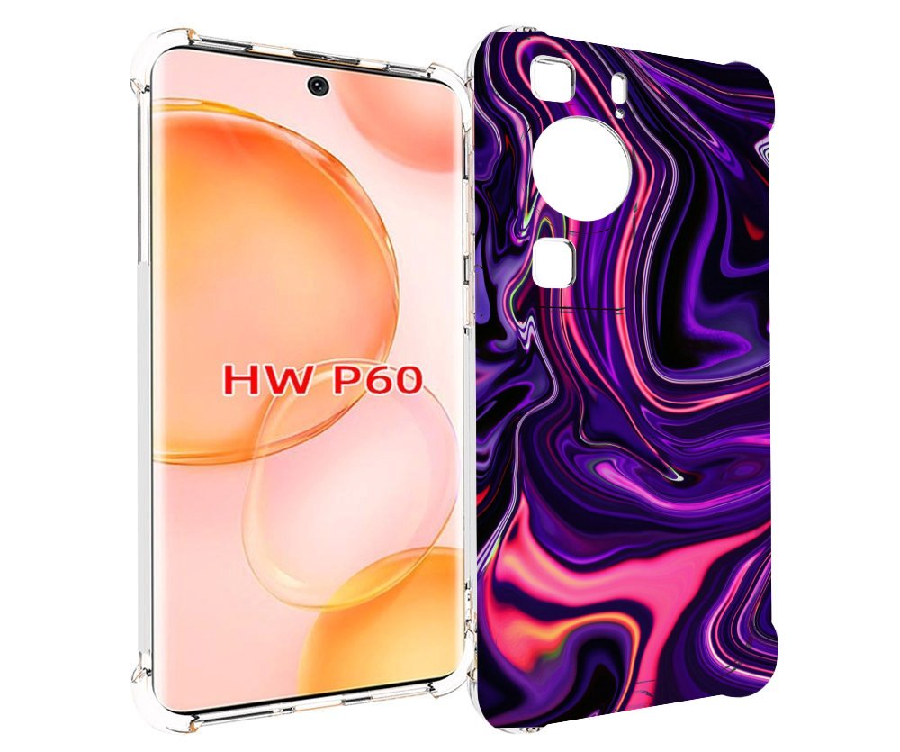 

Чехол MyPads фиолетовые краски для Huawei P60, Tocco