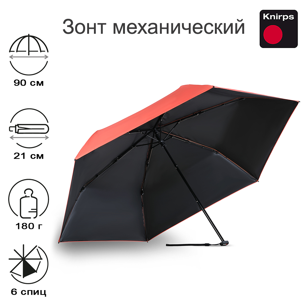 

Зонт женский Knirps US.050 Ultra Light Slim Manual HEATSHIELD salmon, US.050 Ultra Light Slim Manual HEATSHIELD