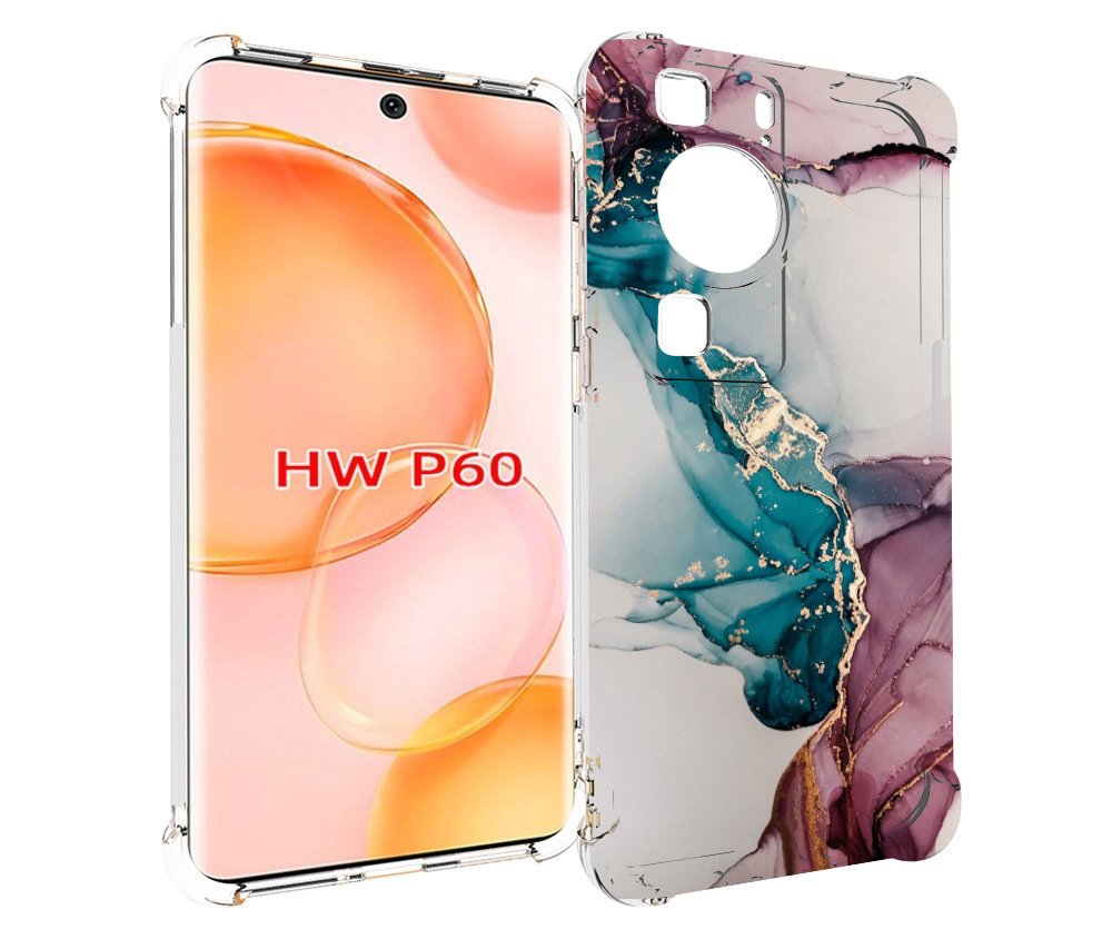

Чехол MyPads фиолетовый синий краски для Huawei P60, Tocco