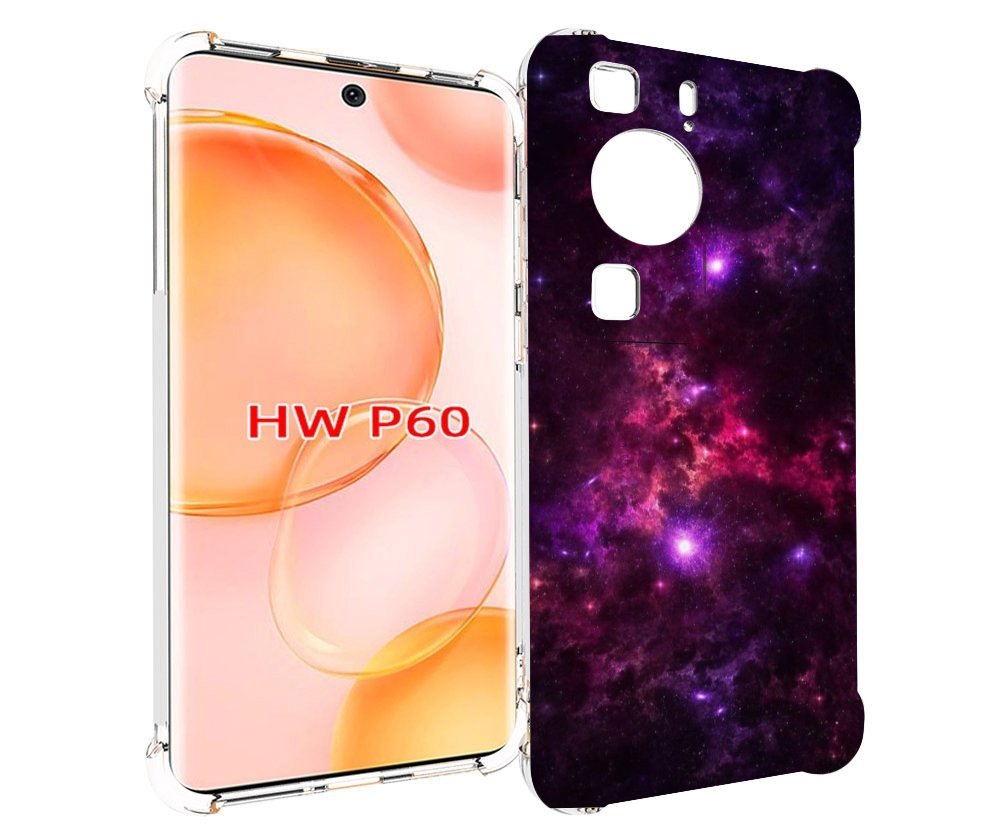 

Чехол MyPads фиолетовый-космос-с-облаками для Huawei P60, Tocco
