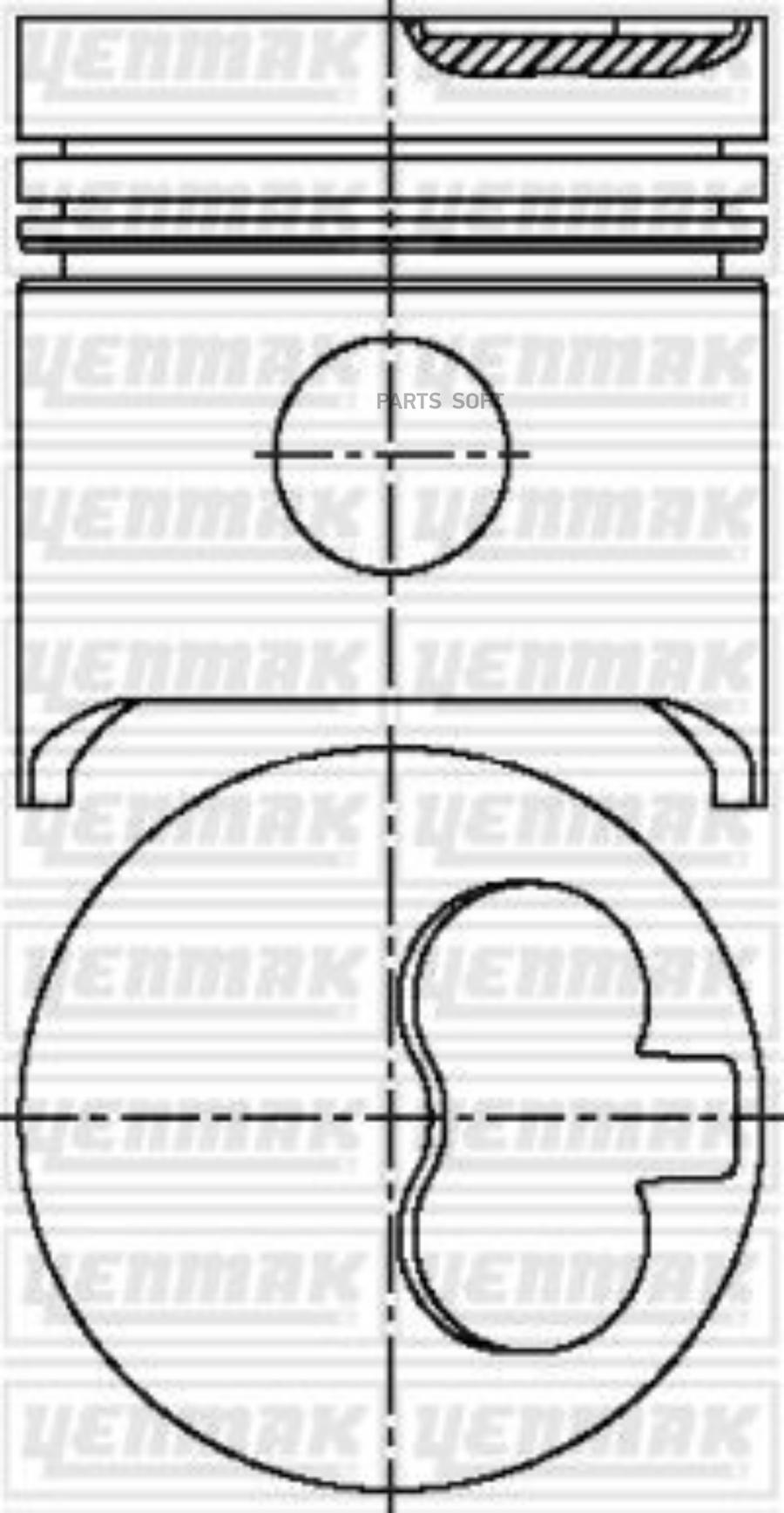 

Yenmak Поршень Двс С Кольцами Peugeot. Citroen 1.9D Xud9 =83 2X2X3 Std 82>