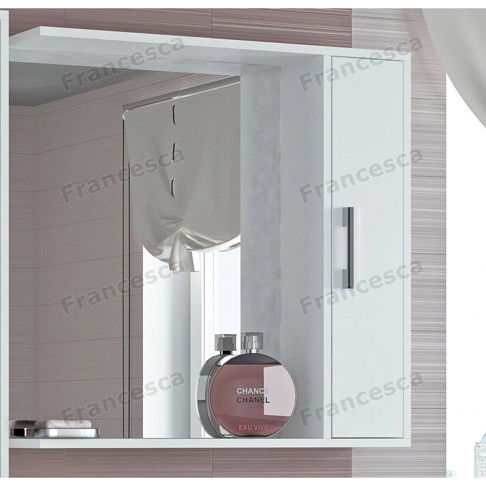 

Шкаф-зеркало Francesca Eco 75 белый Francesca