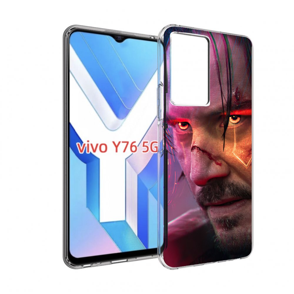 

Чехол MyPads cyberpunk 2077 Джонни Сильверхенд для Vivo Y76 5G, Прозрачный, Tocco